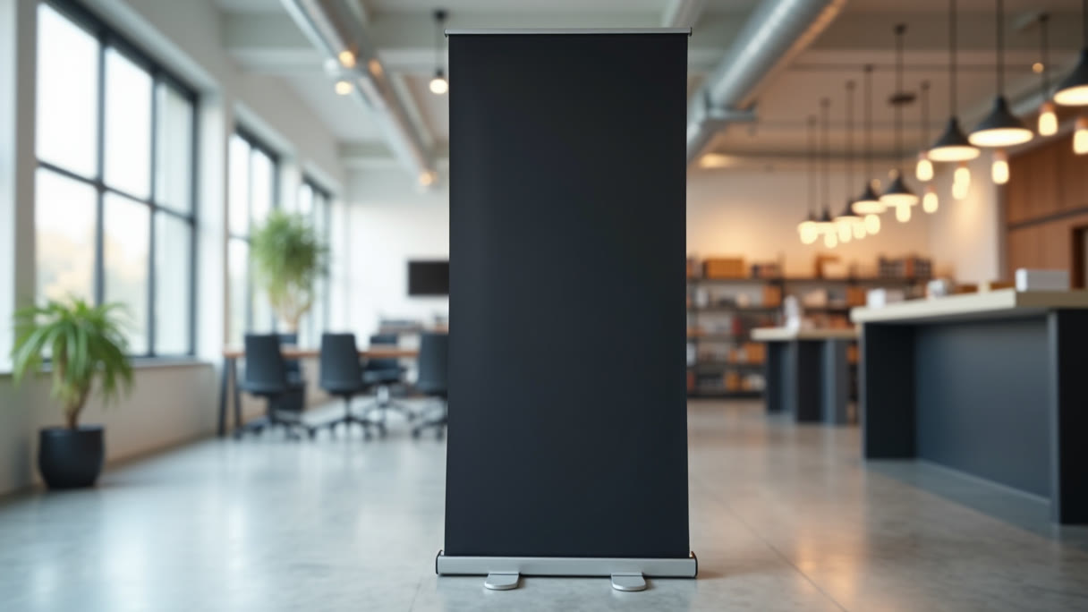 Black Stand Retractable Banners in Los Angeles: What the Hardware Actually Buys You