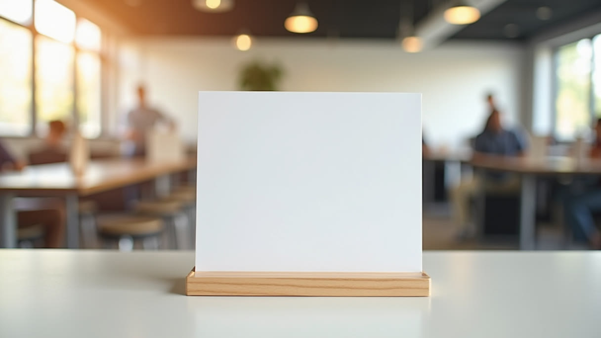 Easel Back Table Top Display Signs in Los Angeles: Sizing, Boards and Where They Fail