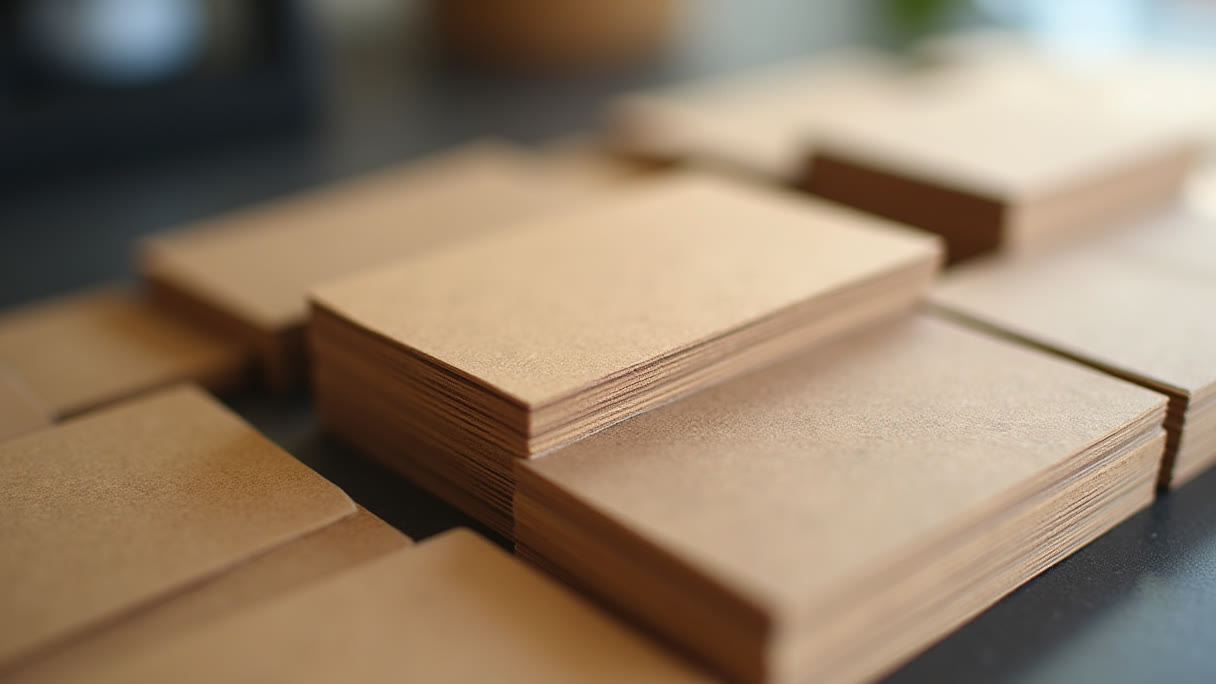 Kraft Business Cards in Los Angeles: What Prints on Brown and What Doesn't