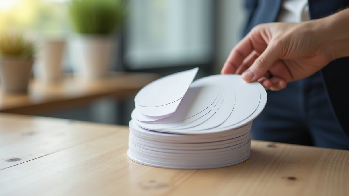 Round Business Cards in Los Angeles: What the Circle Costs, What It Buys, and How to Set Up the File