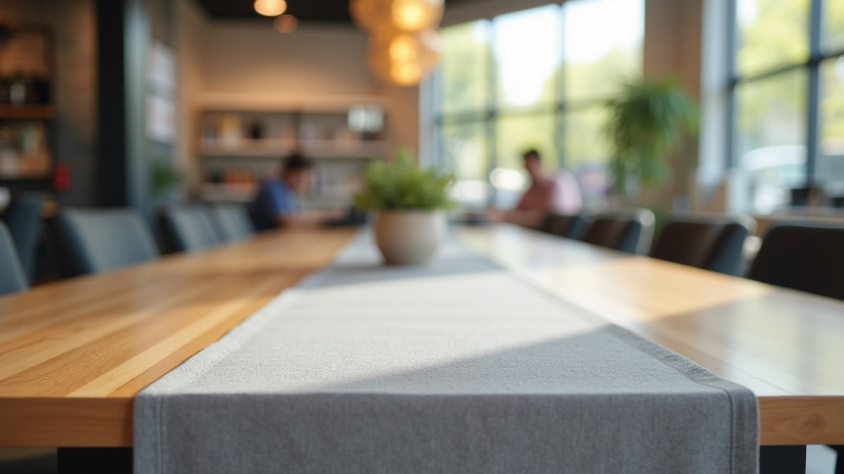 Table Runners in Los Angeles: The Cheapest Piece of Booth Signage, and How to Not Waste It