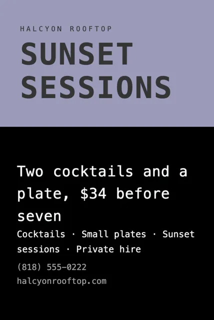 Accent band a frame signs template in the Photography studio palette