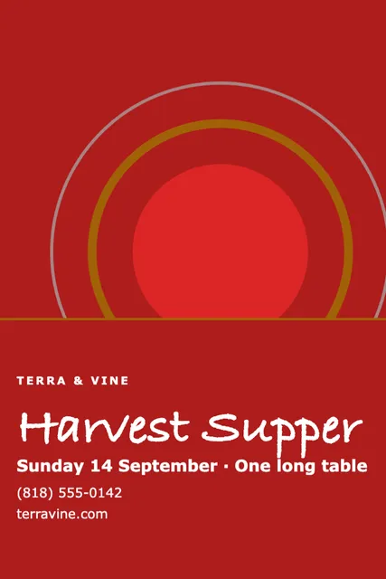 Full plate a frame signs template in the Restaurant palette