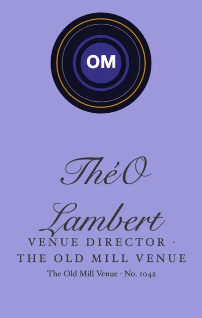 Haloed badge badges template in the Theatre & cinema palette