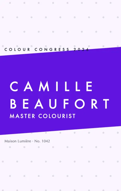 Chevron badges template in the Meditation studio palette