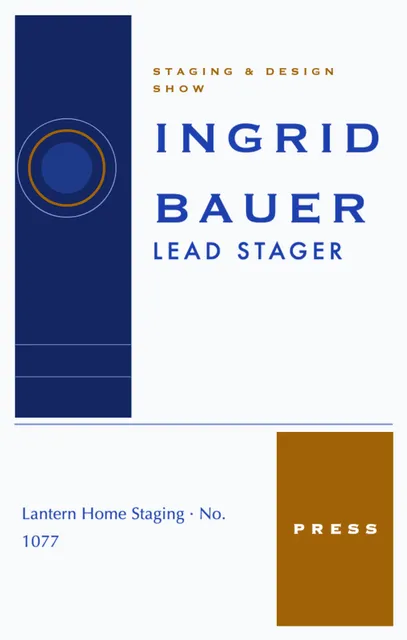 Nine-square grid badges template in the Hotel palette