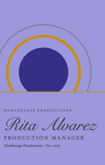 Full plate badges template in the Theatre & cinema palette
