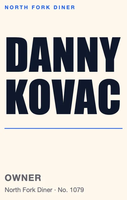 Type poster badges template in the Food delivery palette