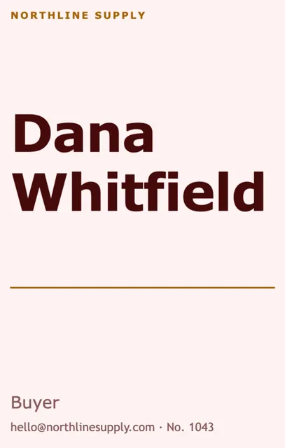 Type poster badges template in the Restaurant palette