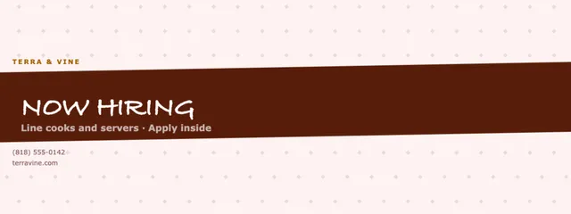 Chevron banners template in the Brewery & winery palette