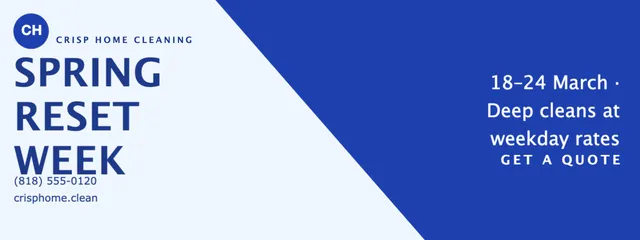 Diagonal split banners template in the Home services palette