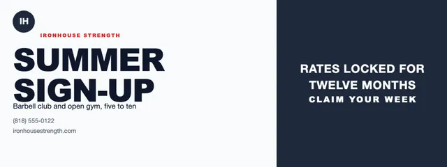 Hard split banners template in the Automotive palette