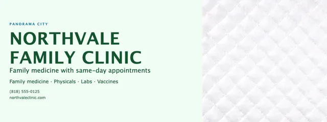 Hard split banners template in the Pharmacy palette