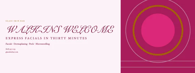 Hard split banners template in the Wedding & events palette