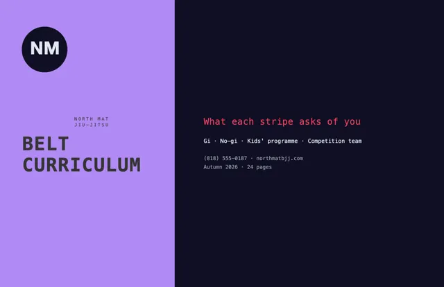 Accent band booklets template in the Gaming / esports palette