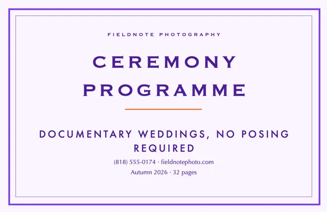 Inset frame booklets template in the Event management palette