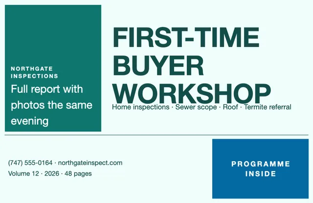 Nine-square grid booklets template in the Real estate palette