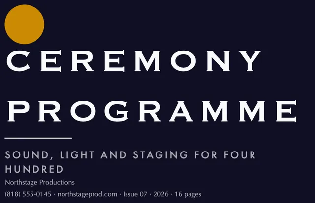 Statement booklets template in the Theatre & cinema palette