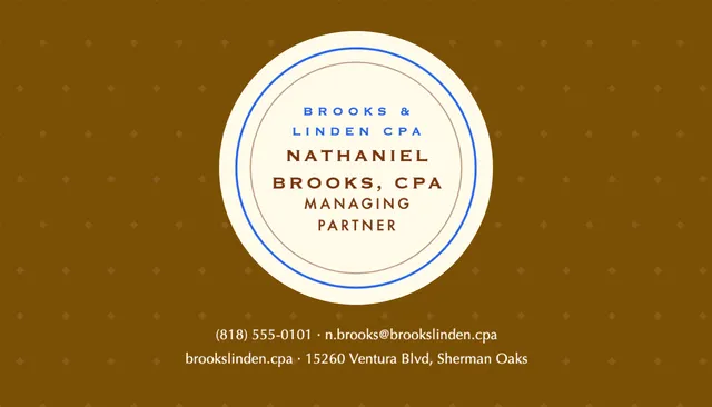 Haloed badge business cards template in the Coworking palette