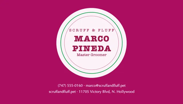 Haloed badge business cards template in the Childcare palette