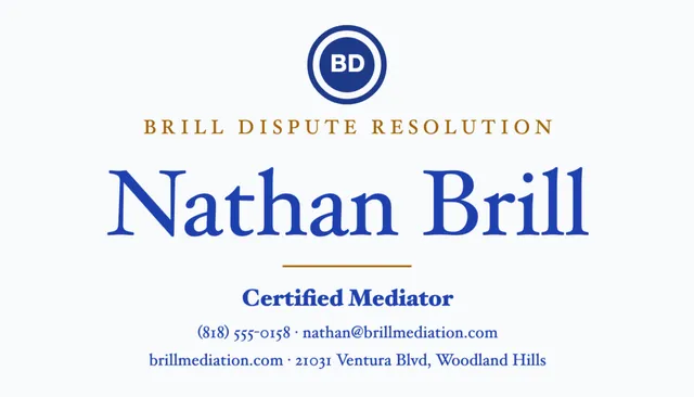 Centred lockup business cards template in the Hotel palette
