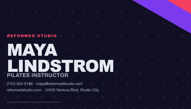 Corner wedge business cards template in the Gaming / esports palette
