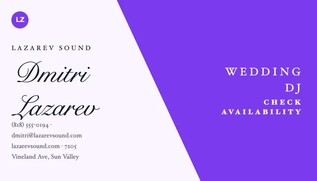 Diagonal split business cards template in the Meditation studio palette