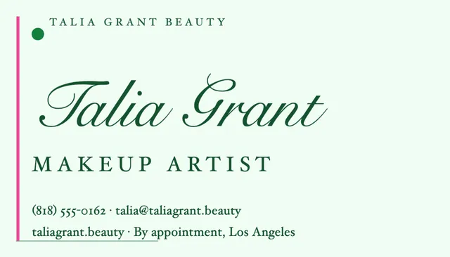 Leading edge business cards template in the Florist & plants palette
