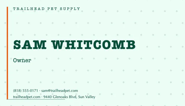 Leading edge business cards template in the Retail confident palette