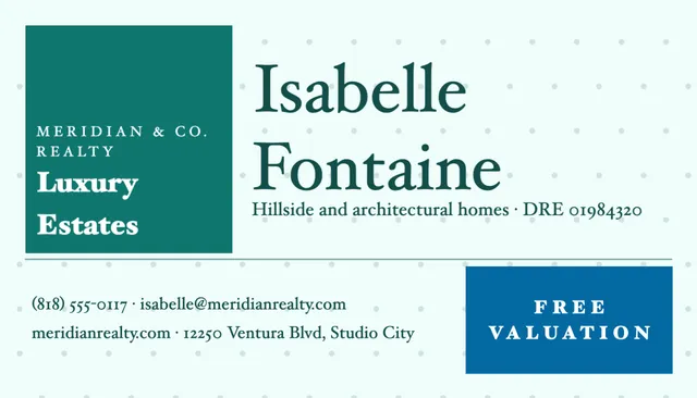 Nine-square grid business cards template in the Real estate palette
