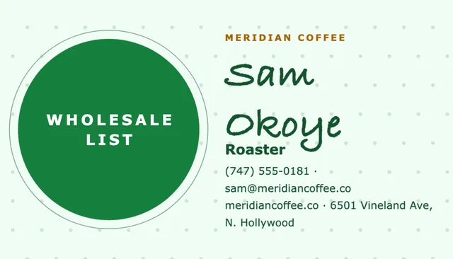 Orbit business cards template in the Farm & garden palette
