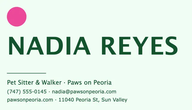 Statement business cards template in the Florist & plants palette