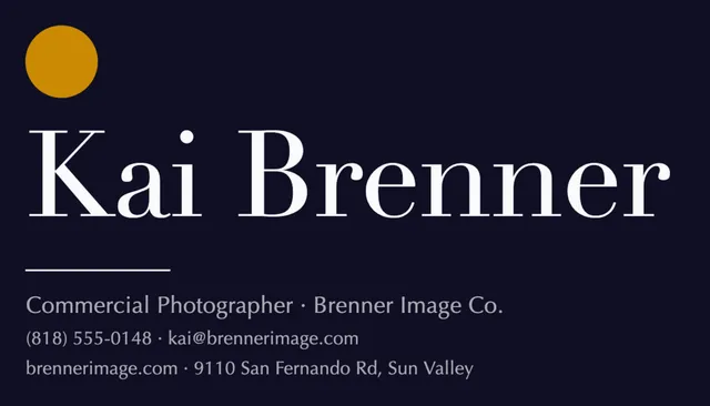 Statement business cards template in the Theatre & cinema palette