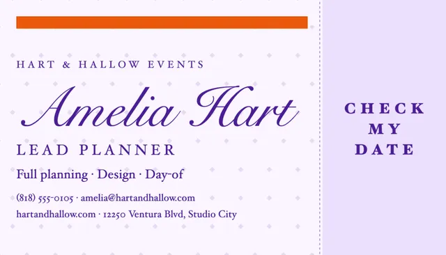 Ticket stub business cards template in the Event management palette