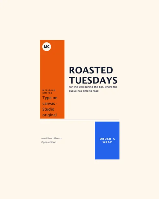 Nine-square grid canvas prints template in the Food delivery palette