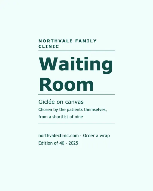 Rule stack canvas prints template in the Medical clinic palette