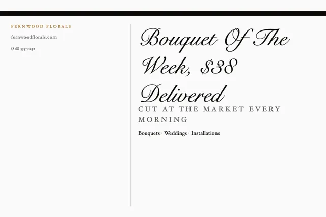Index column card magnets template in the Luxury retail palette