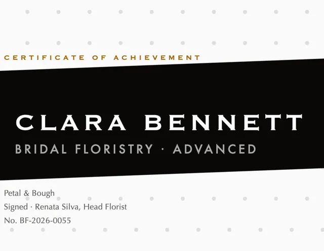 Chevron certificates template in the Luxury retail palette