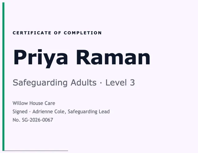 Leading edge certificates template in the Meditation studio palette