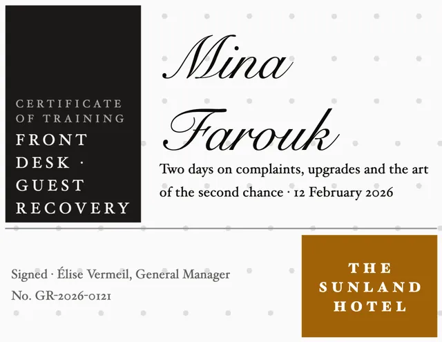 Nine-square grid certificates template in the Luxury retail palette