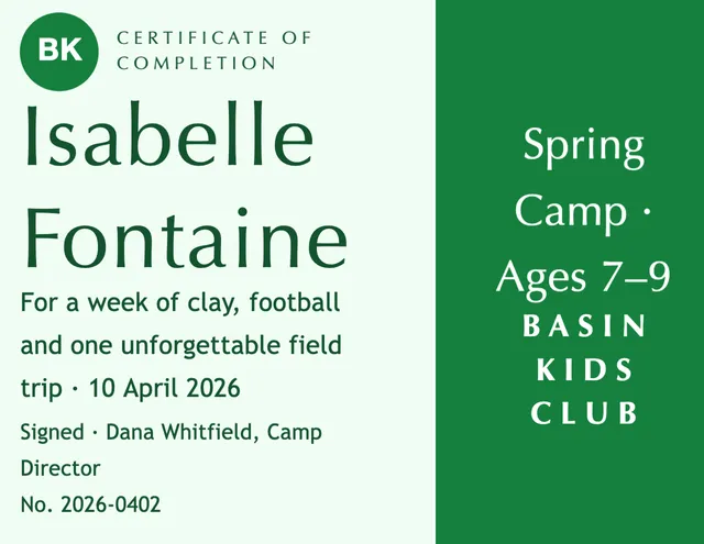 Hard split certificates template in the Florist & plants palette