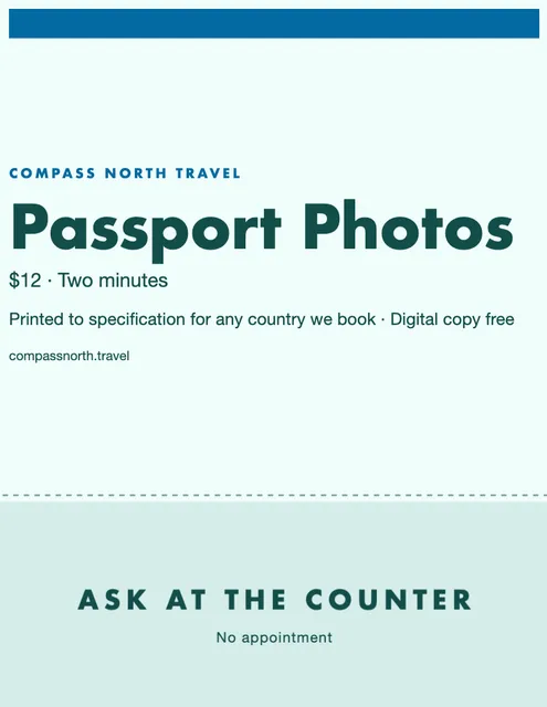 Ticket stub countertop displays template in the Real estate palette