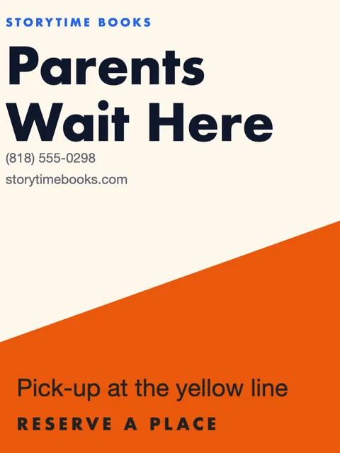 Diagonal split decals template in the Food delivery palette