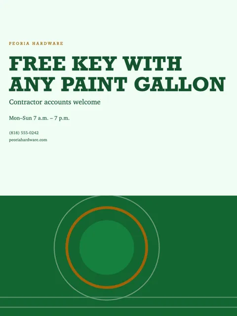 Hard split decals template in the Farm & garden palette