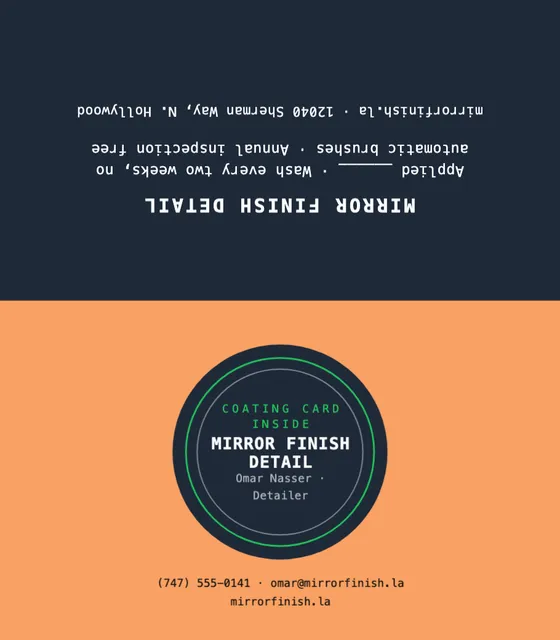 Haloed badge folded business cards template in the Gym & fitness palette
