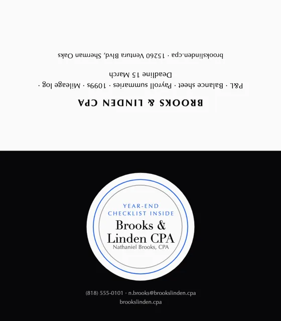Haloed badge folded business cards template in the Personal brand palette
