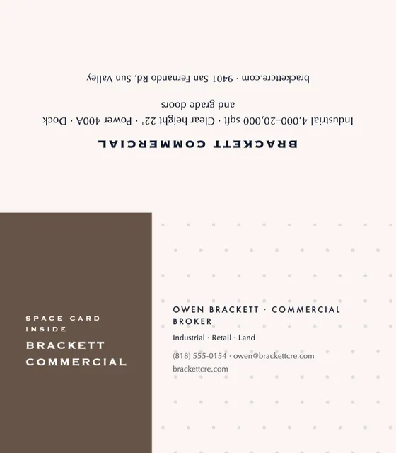 Accent band folded business cards template in the Home decor palette