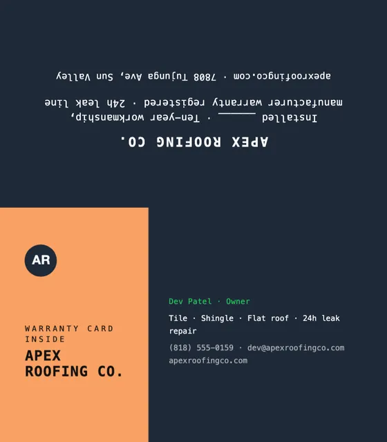 Accent band folded business cards template in the Gym & fitness palette