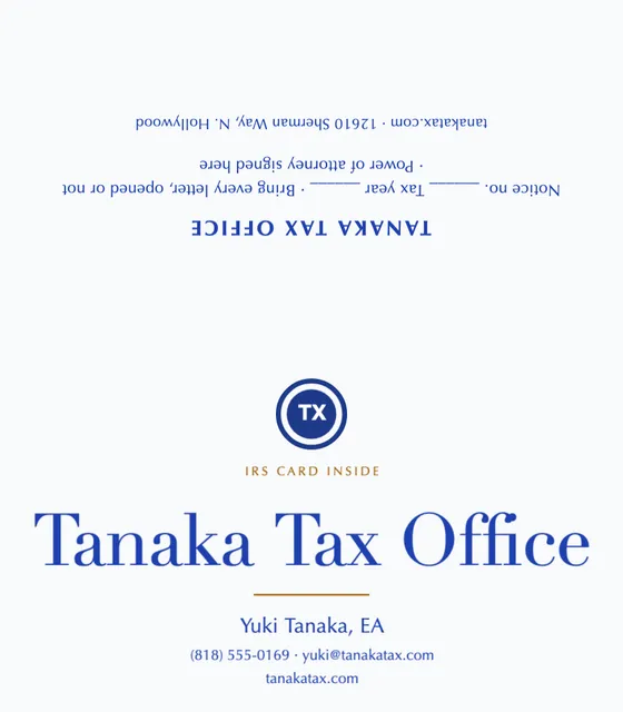 Centred lockup folded business cards template in the Hotel palette