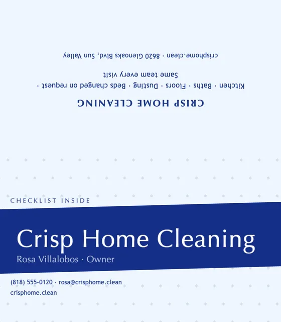 Chevron folded business cards template in the Home services palette